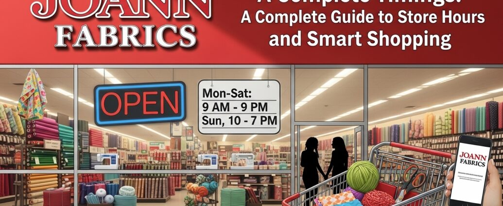 joann fabrics timings