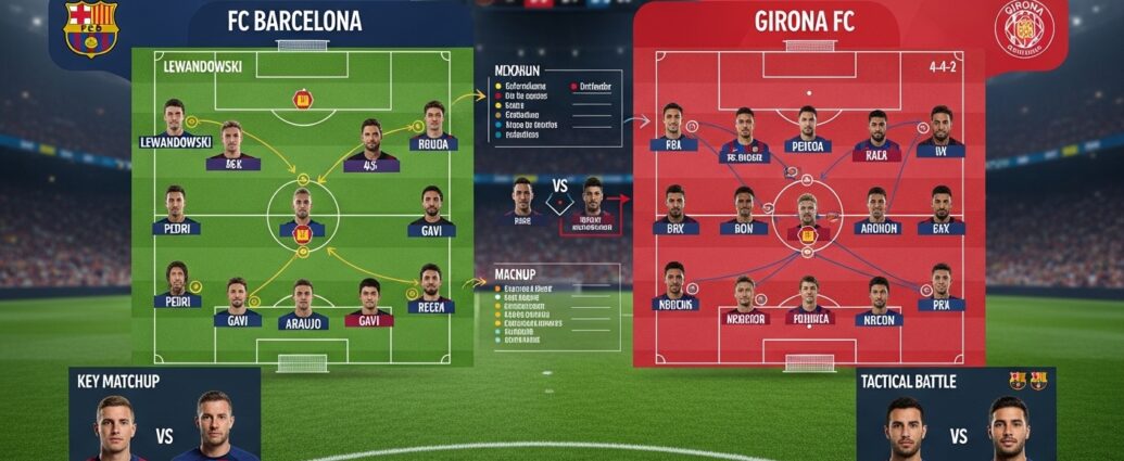 FC Barcelona vs Girona FC lineups