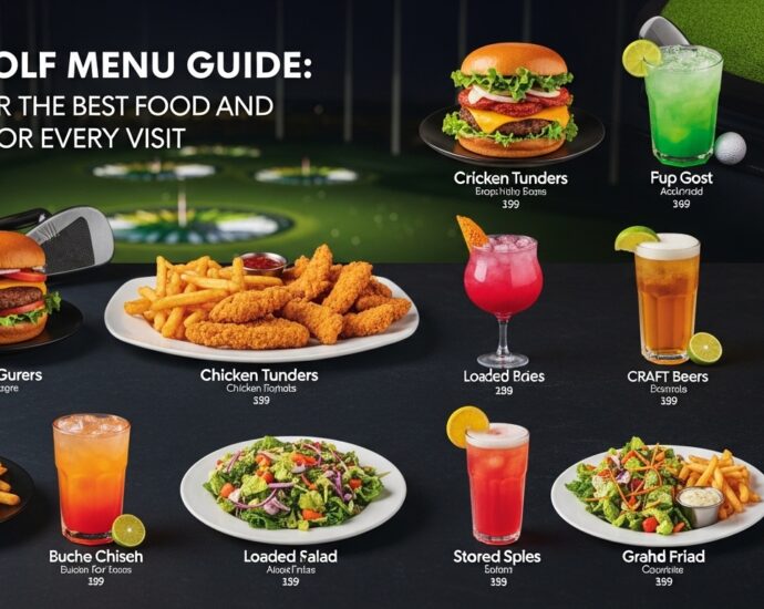 top golf menu