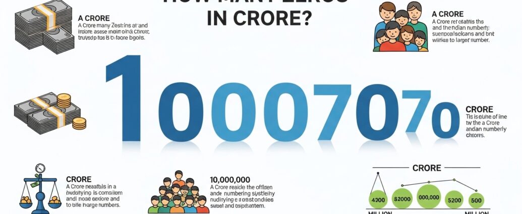 how many zeros in crore