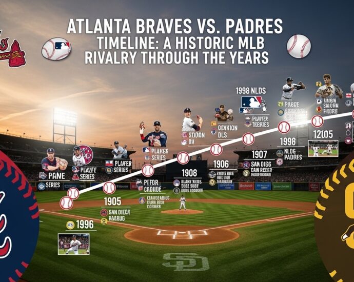 atlanta braves vs padres timeline